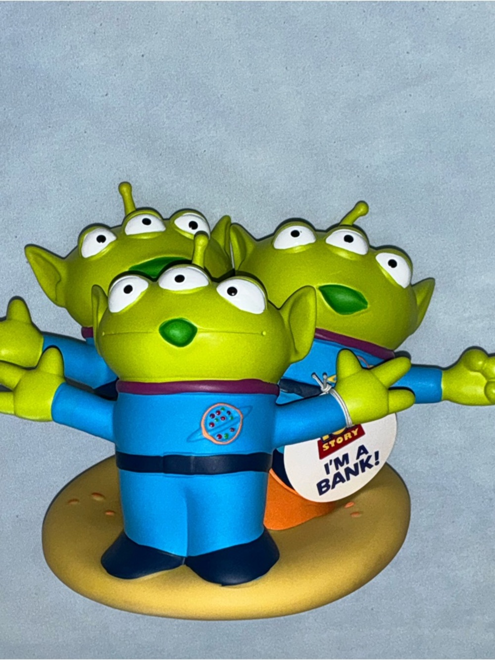 The Claw Green Alien Toy Coin Bank Blue Outfit Standing - Picture 5 of 16